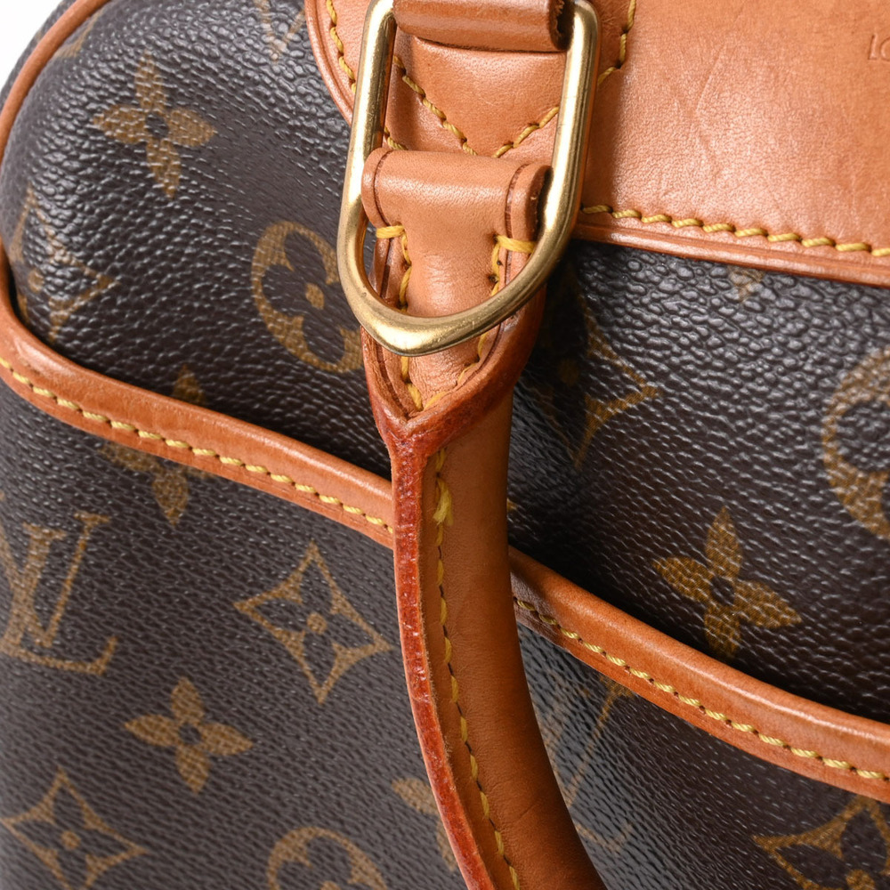 LOUIS VUITTON Monogram Trouville Brown Canvas Handbag - Picture 7 of 11